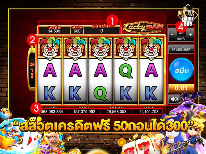 สล็อตเครดิตฟรี 50ถอนได้300